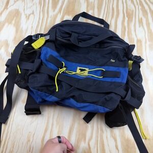 Mountainsmith Day Lumbar Pack Black Blue Yellow Hiking Waist Bag Vintage